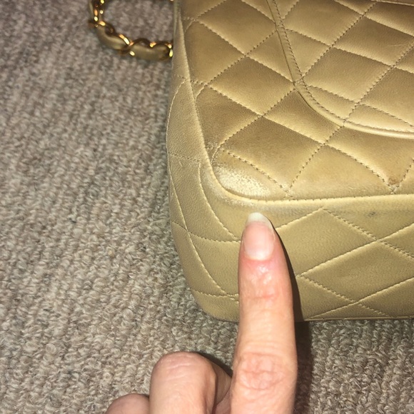 CHANEL Classic Small Double Flap￼ Beige 24K Gold Hardware ￼bag - Picture 9 of 11